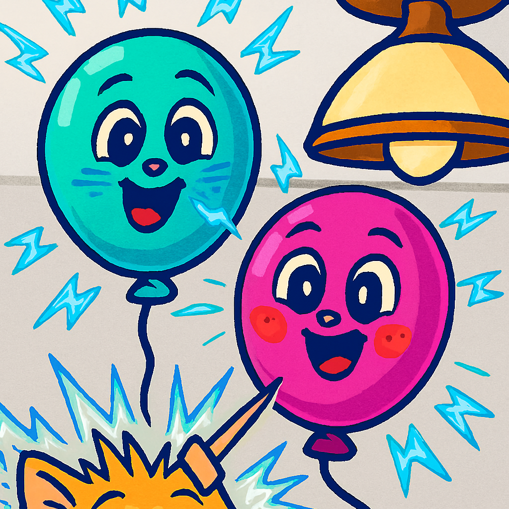 Balloon Magic on the Ceiling